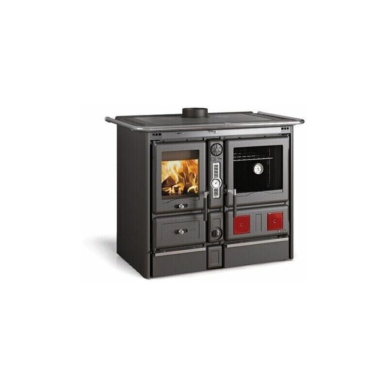 foto del prodotto termostufa cucina forno a legna nordica termorosa xxl dsa 4.0 16,8 kw col. antracite