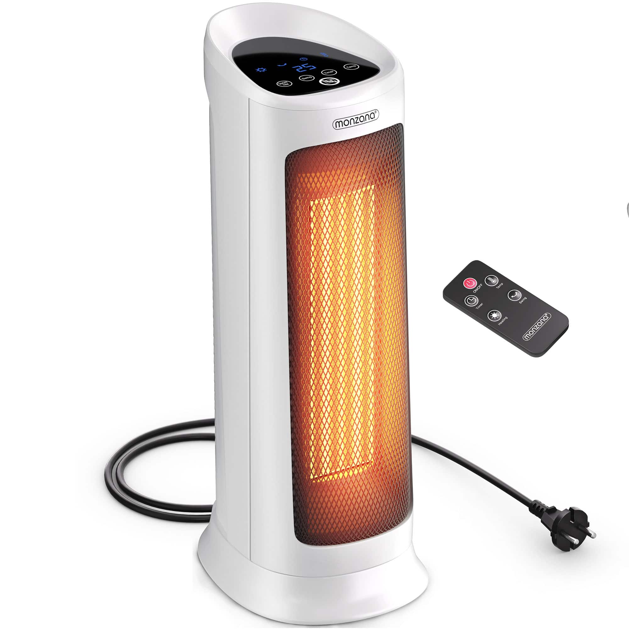 foto del prodotto termoventilatore ceramico mzkh2200 bianco incl telecomando