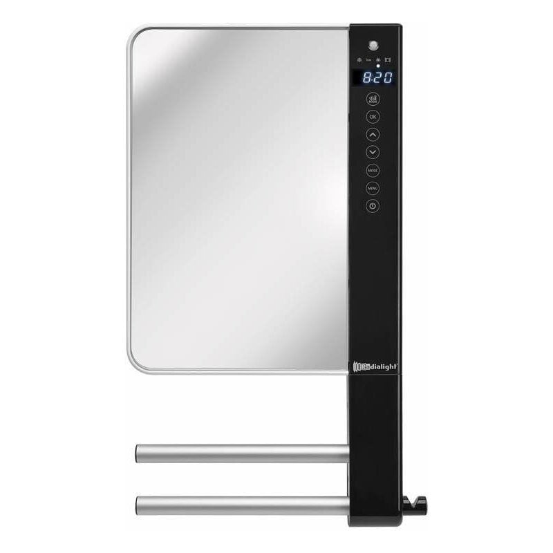 foto del prodotto termoventilatore da parete in colore specchio programmabile radialight windy tbwin023 specchio