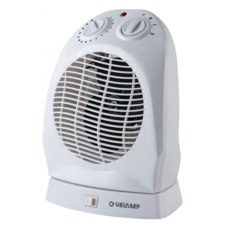 immagine 0 del prodotto termoventilatore fisso 2kw 2 velocit base oscillante bianco velamp