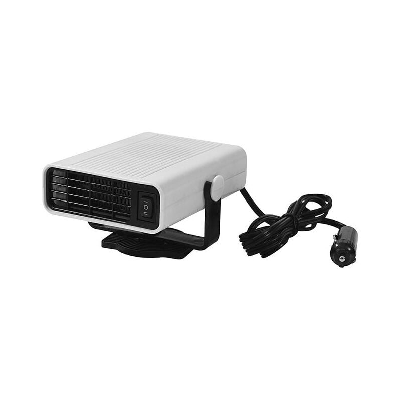 foto del prodotto termoventilatore per auto 12v, 150w, riscaldatore mobile per auto, accendino, liquido di raffreddamento rotante a 360 , ventola di raffreddamento 2