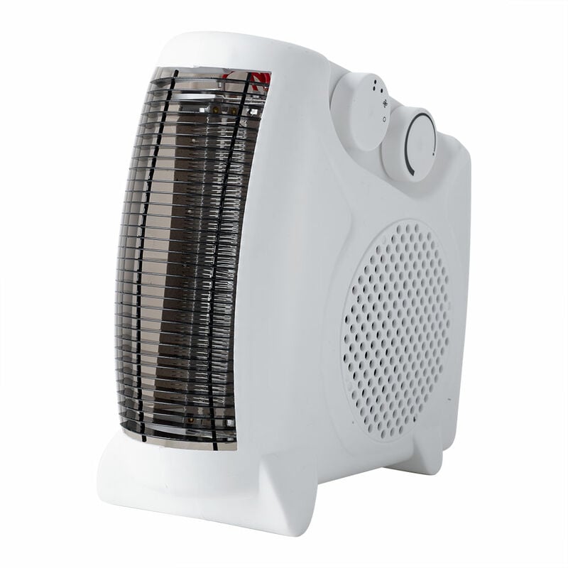 foto del prodotto termoventilatore, riscaldamento elettrico, 2 livelli, riscaldatori, funzione aria fredda, termostato regolabile, maniglia per il trasporto,