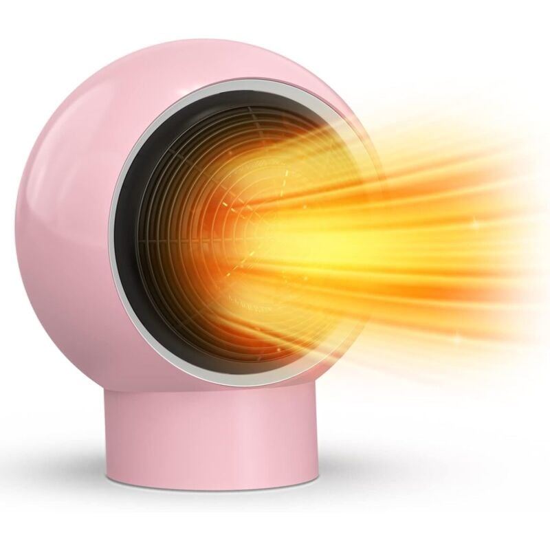 foto del prodotto termoventilatore, riscaldatore a basso consumo con protezione da surriscaldamento, riscaldatore elettrico a riscaldamento rapido in 3 secondi per