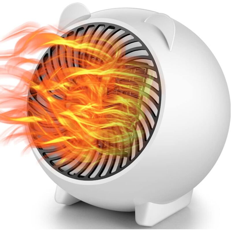 foto del prodotto termoventilatore, termoventilatore elettrico ptc portatile con protezione da surriscaldamento e ribaltamento, impostazioni di riscaldamento rapido
