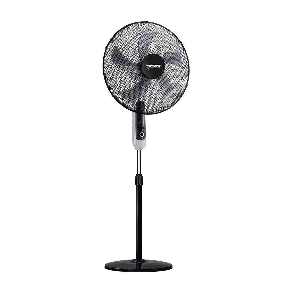 foto del prodotto termozeta ventilatore a piantana tzaz03 airzeta xl grandi dimensioni altezza 130 cm 5 pale da 45 cm 55w telecomando timer