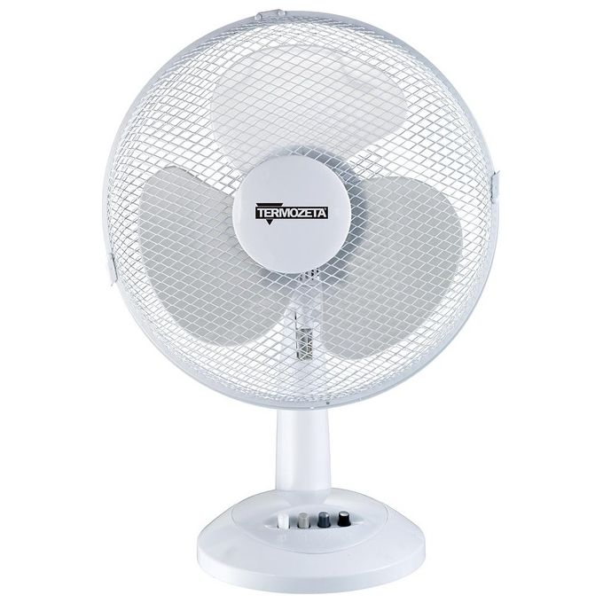 foto del prodotto termozeta windzeta 30 ventilatore da tavolo, diametro 30 cm, 3 velocita , oscillazione automatica, 35 w, bianco grigio