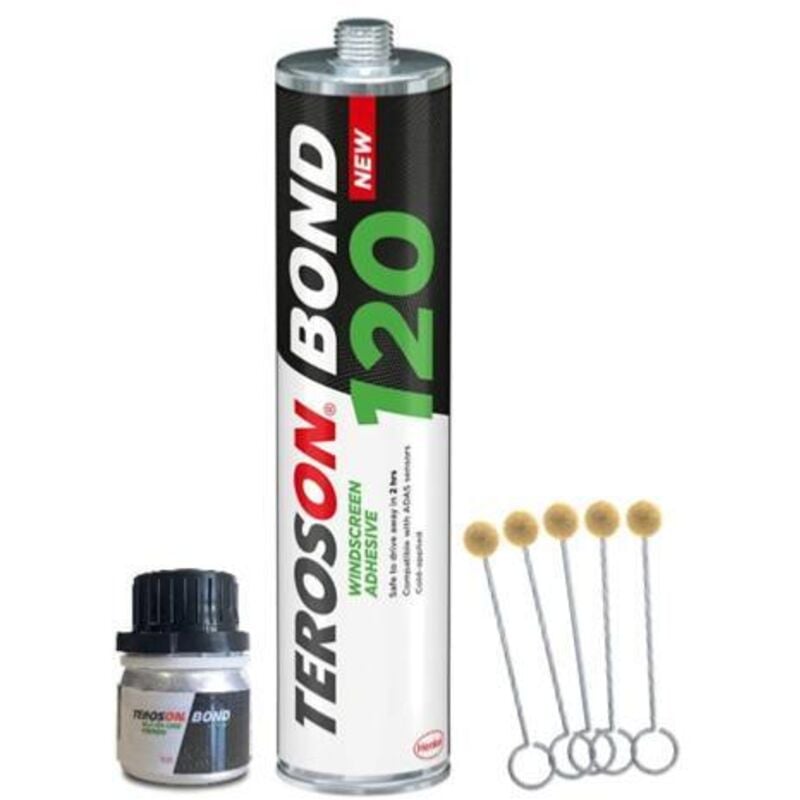 foto del prodotto teroson bond 120 kit adesivo per parabrezza bond 8519 primer attivatore applicatori