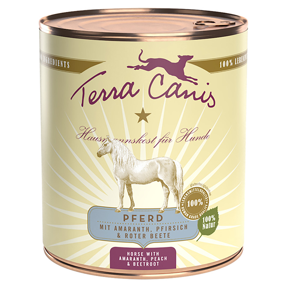 foto del prodotto terra canis 12 x 800 g umido cane - cavallo con amaranto, pesca e bieta rossa