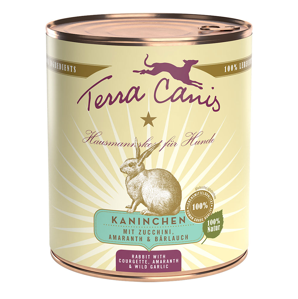 foto del prodotto terra canis 6 x 800 g coniglio con zucchine, amaranto e aglio orsino