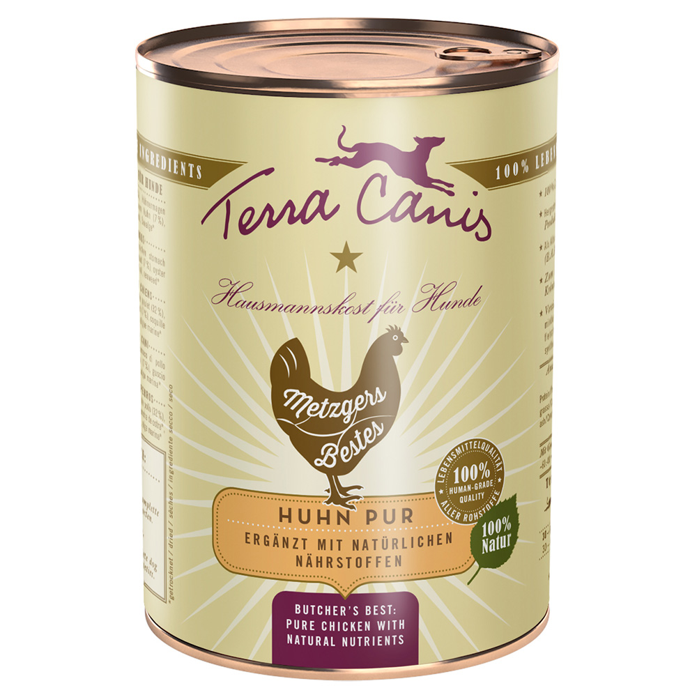 foto del prodotto terra canis il meglio della macelleria 6 x 400 g alimento umido per cane pollo puro