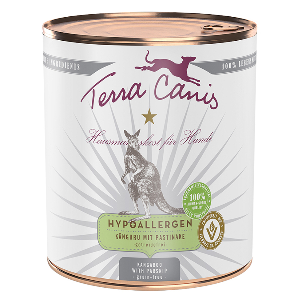 foto del prodotto terra canis ipoallergenico 6 x 800 g alimento umido per cani canguro con pastinaca