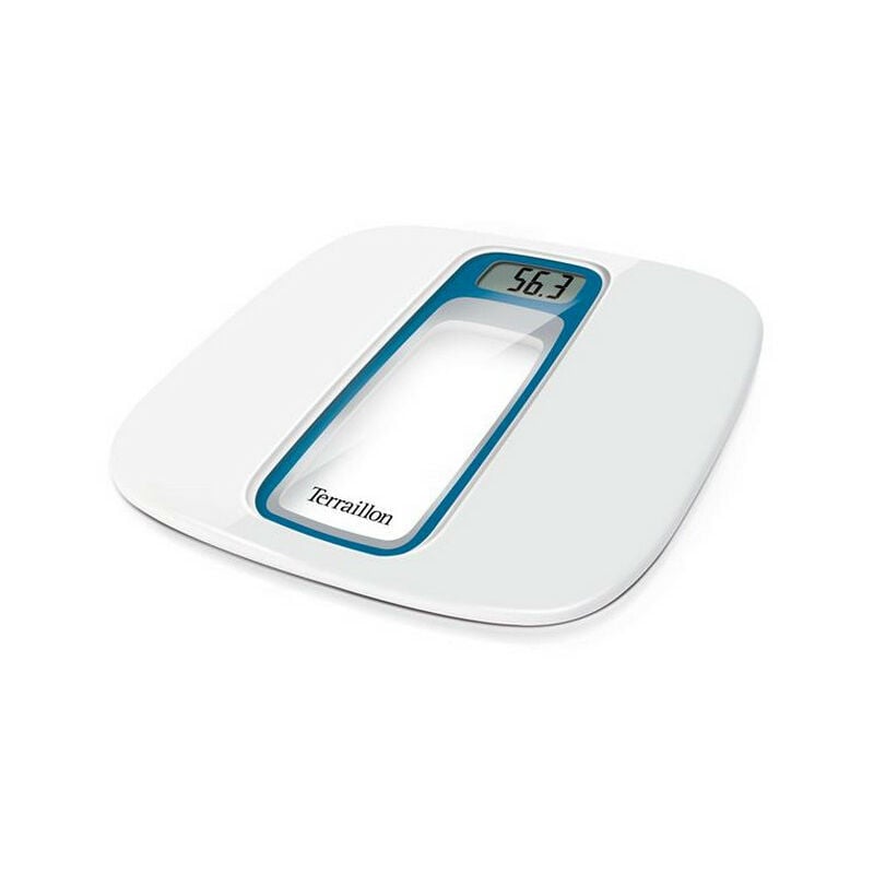foto del prodotto terraillon bilancia pesapersone elettronica 160kg 100g bianco blu bea74011bs
