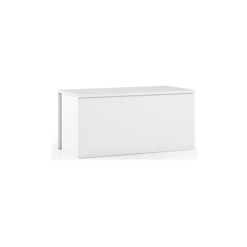 foto del prodotto terraneo baule contenitore bianco 90x45x45 cm chiusura rallentata panca d ingresso pratica e versatile