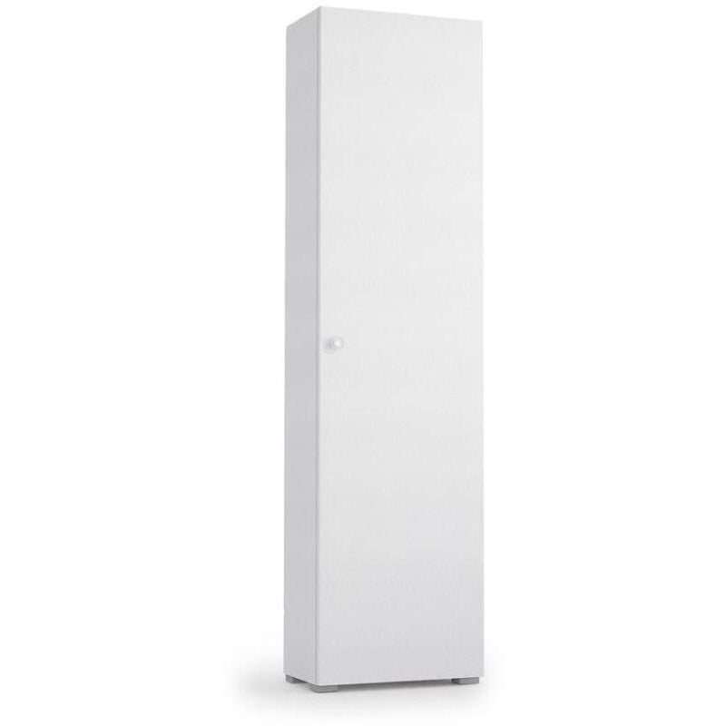 foto del prodotto terraneo mobile bianco con anta e 7 ripiani inclinabili 50x30x182 cm