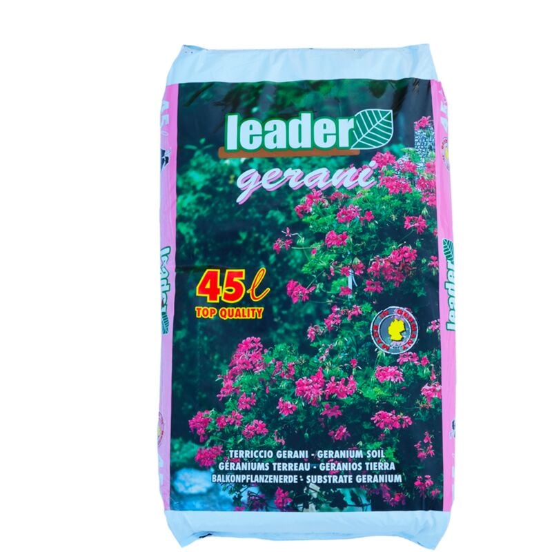 foto del prodotto terriccio per gerani e piante fiorite 45lt leader