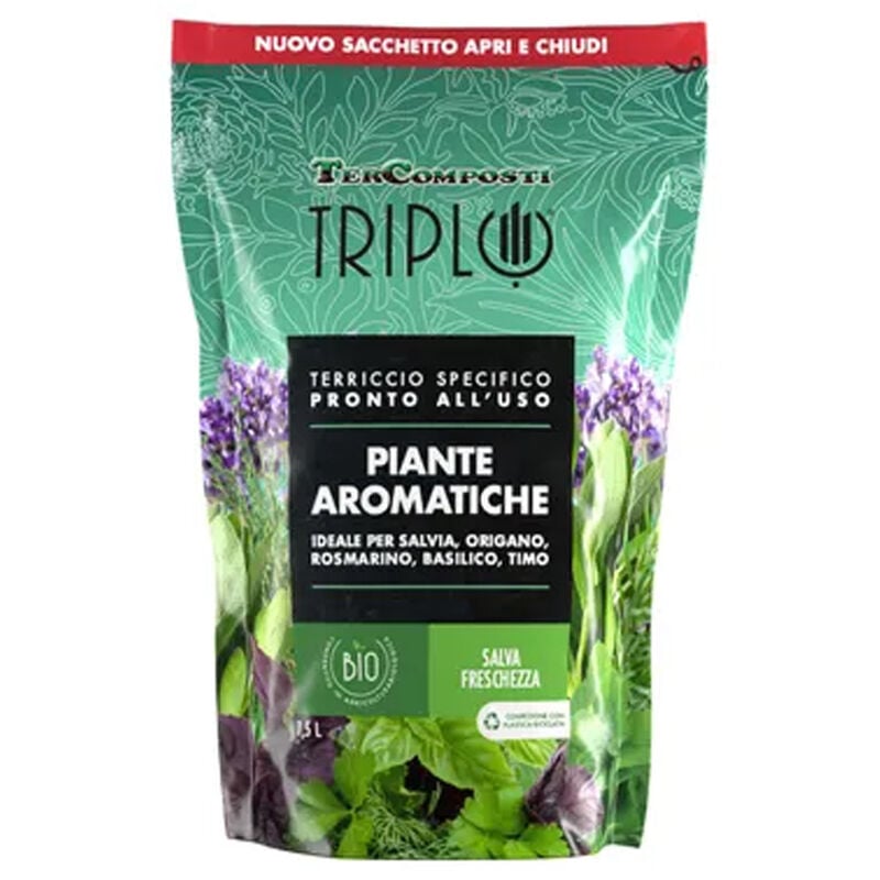 foto del prodotto terriccio per piante aromatiche 1,5l bio tercomposti