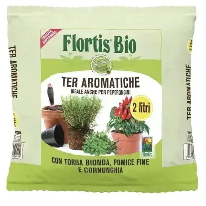 immagine 0 del prodotto terriccio per piante aromatiche e peperoncini 2lt flortis