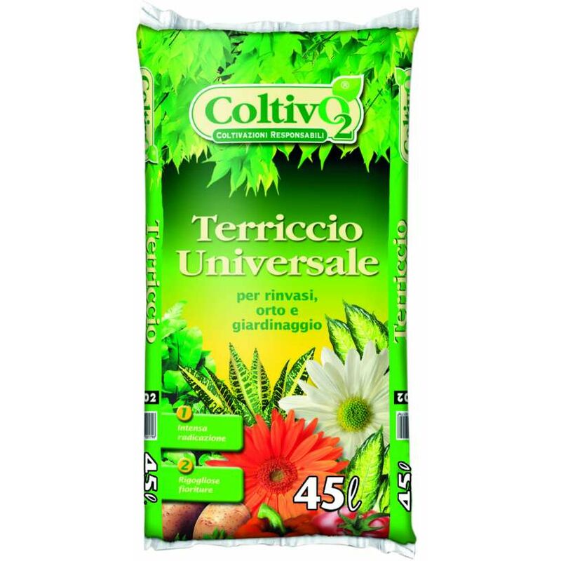 foto del prodotto terriccio universale coltivo 45 l pronto all uso