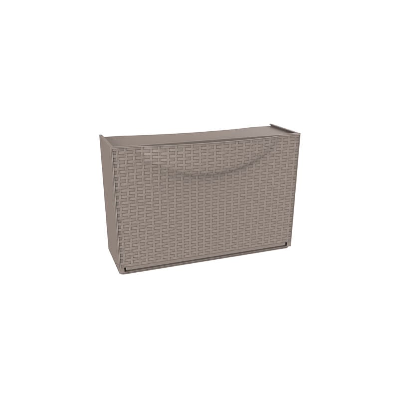 foto del prodotto terry harmony box scarpiera rattan bianca 51x19x39 cm