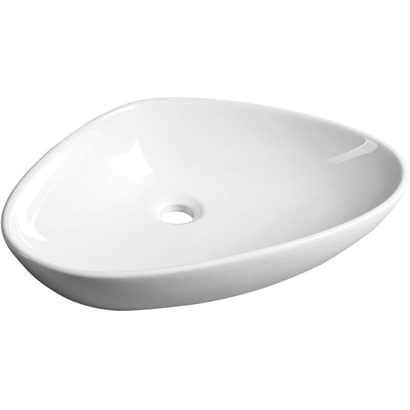 foto del prodotto teruel lavabo da appoggio 600x400 mm, senza troppopieno, bianco bh7007 sapho