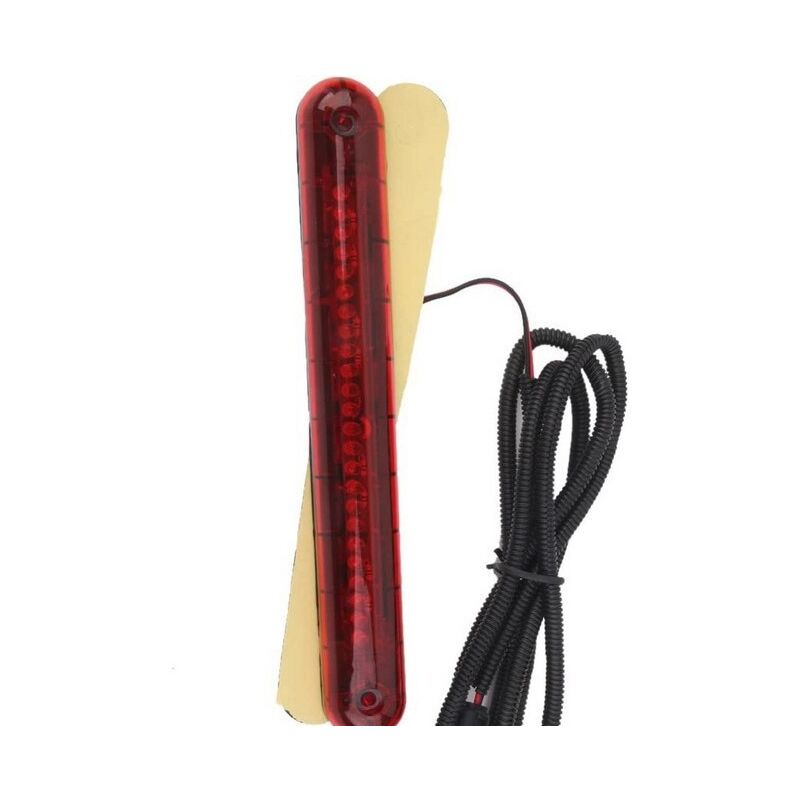 foto del prodotto terza luce freno universale rossa a 24 led per veicoli, fanale posteriore 12v, luce freno aggiuntiva, terza luce freno, rossa per parcheggio led auto
