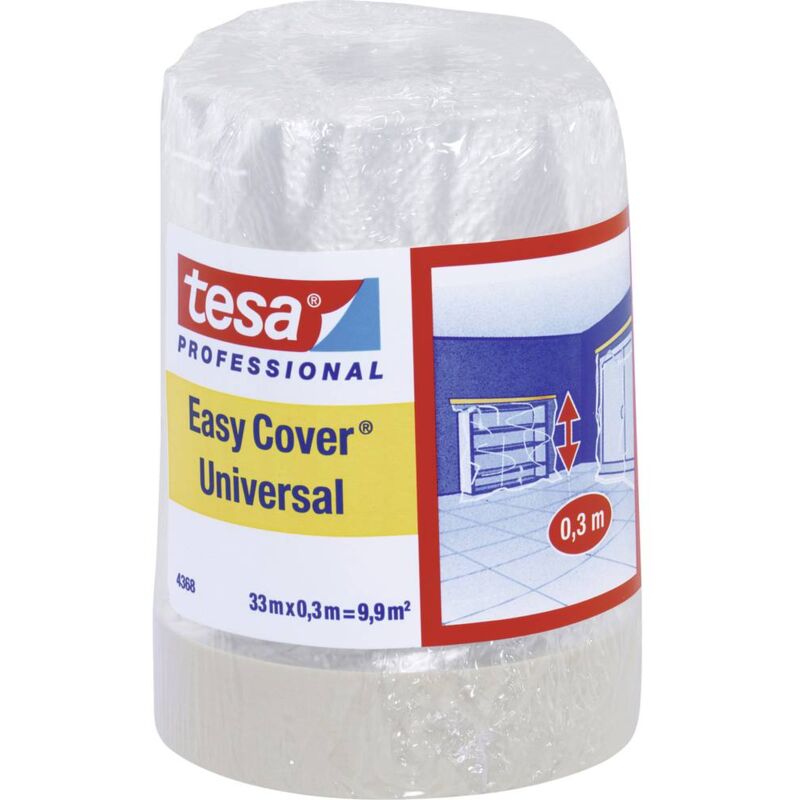 foto del prodotto tesa 04368 00011 01 pellicola di protezione per superfici tesa easy cover marrone chiaro l x l 33 m x 30 cm 1 pz.