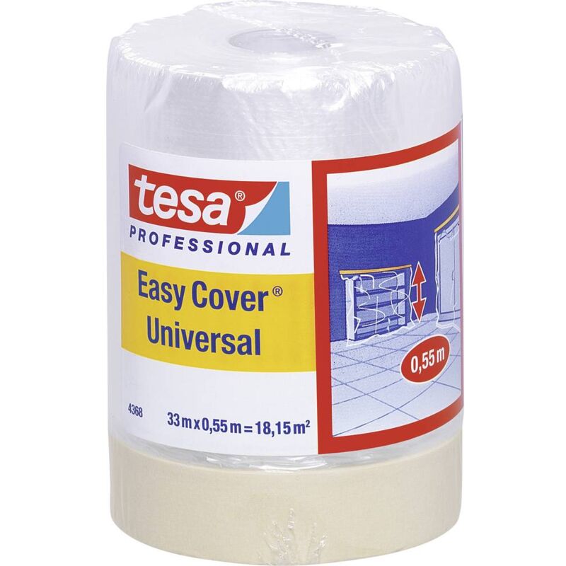 foto del prodotto tesa 04368 00012 03 pellicola di protezione per superfici easy cover marrone chiaro l x l 33 m x 55 cm 1 pz.
