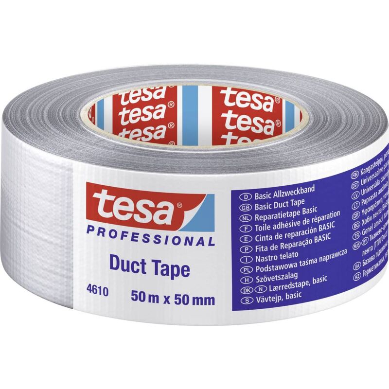 foto del prodotto tesa 04610 00000 00 nastro in tessuto tesa professional argento l x l 50 m x 50 mm 1 pz.