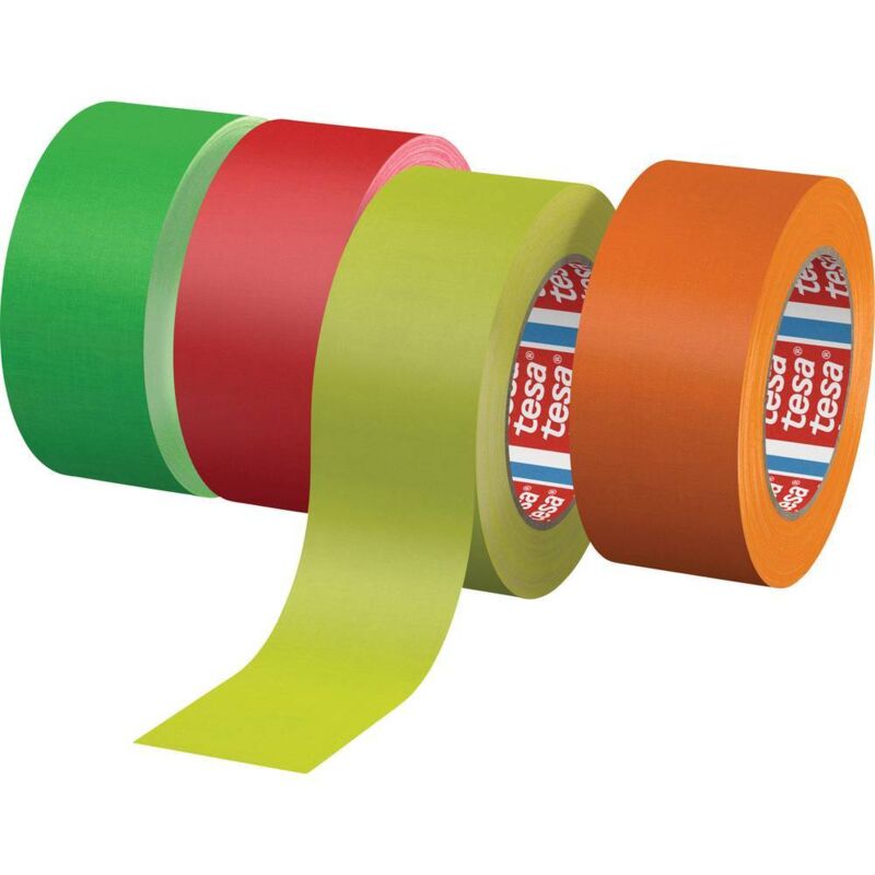 foto del prodotto tesa 04671-00054-10 nastro in tessuto tesaband 4671 giallo neon l x l 25 m x 25 mm 1 pz.