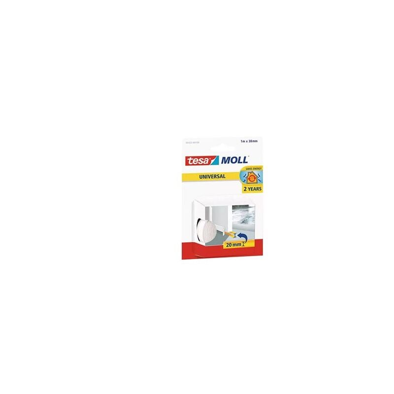 foto del prodotto tesa adesivo per guarnizione soglia porta. bianco 38mm x1mt