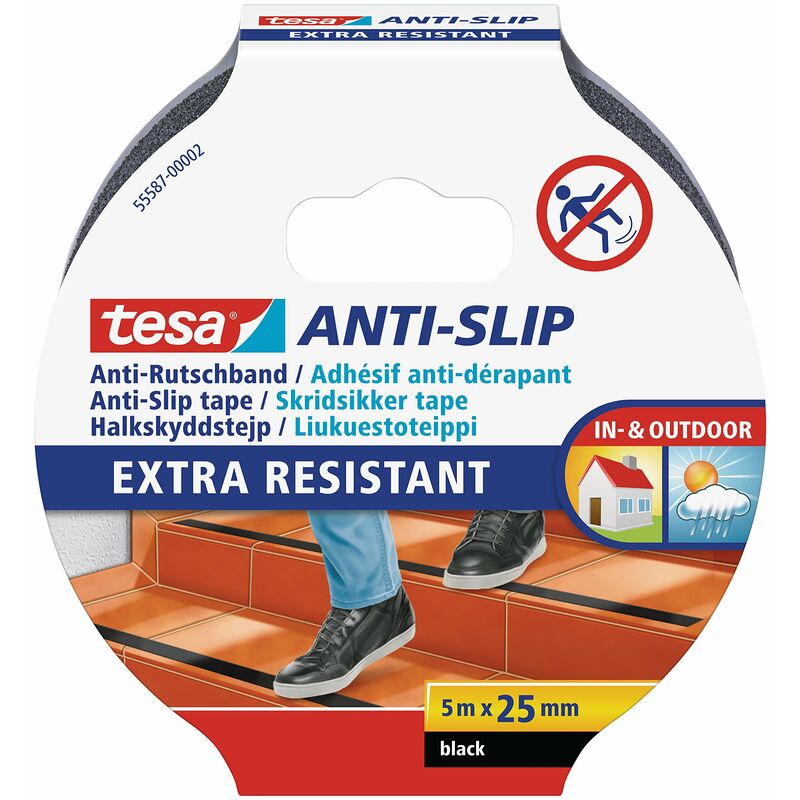 foto del prodotto tesa anti rutschband, 25 mm x 5,0 m, schwarz