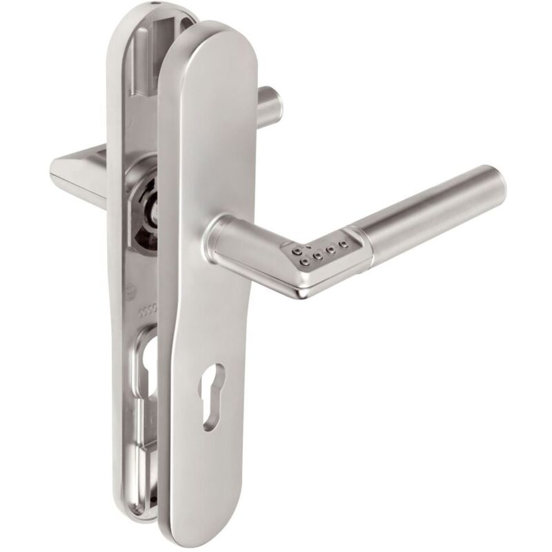 foto del prodotto tesa assa abloy maniglia elettronica con tastiera digitale code handle di piastra lunga con foro, mchdl885cm