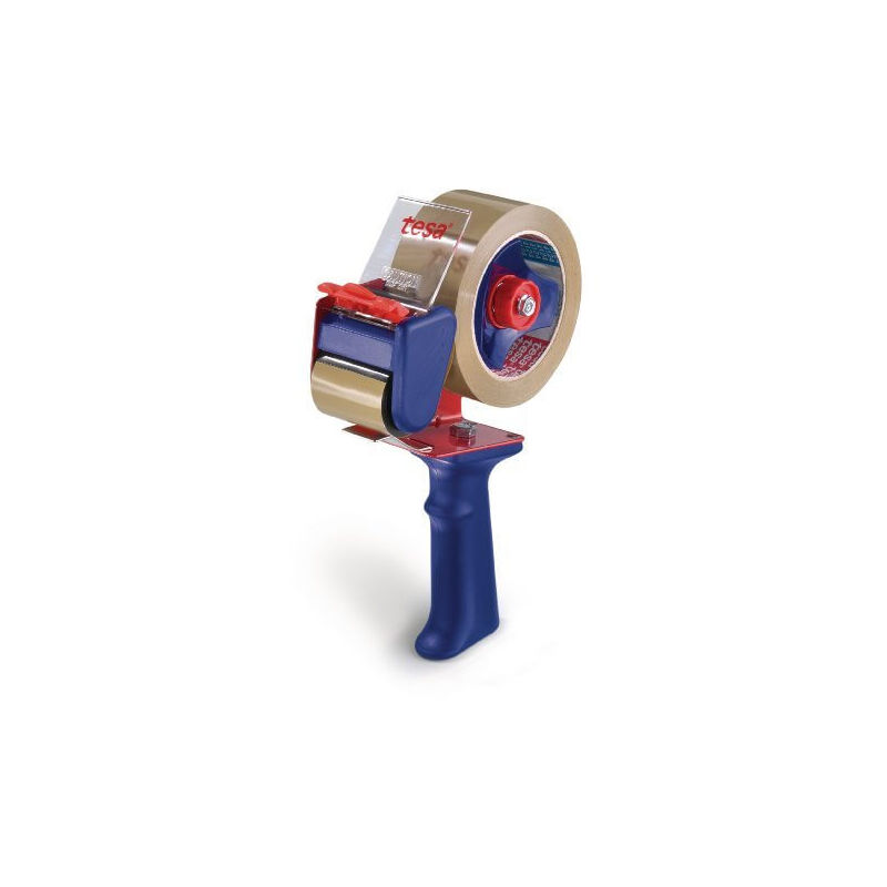 foto del prodotto tesa distributore di nastro da imballaggio 06300 1 0 blu, rosso larghezza rotolo max. 50 mm lunghezza rotolo max. 