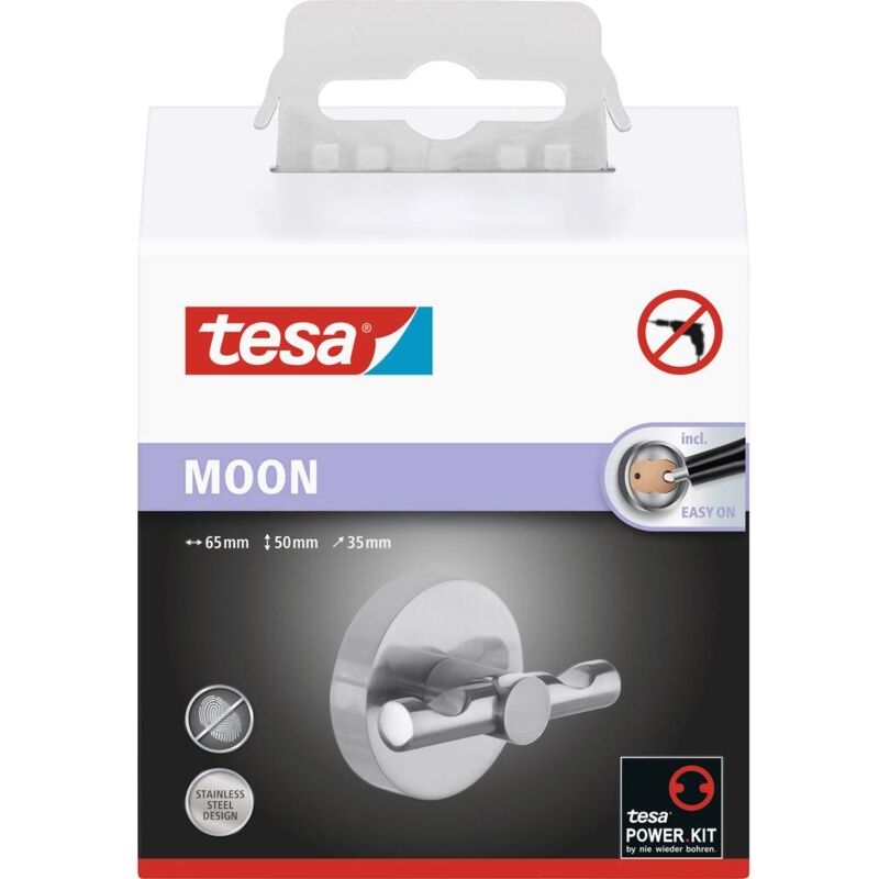 foto del prodotto tesa moon ganci per guardaroba l x l x a 65 x 50 x 35 mm argento contenuto 1 pz.