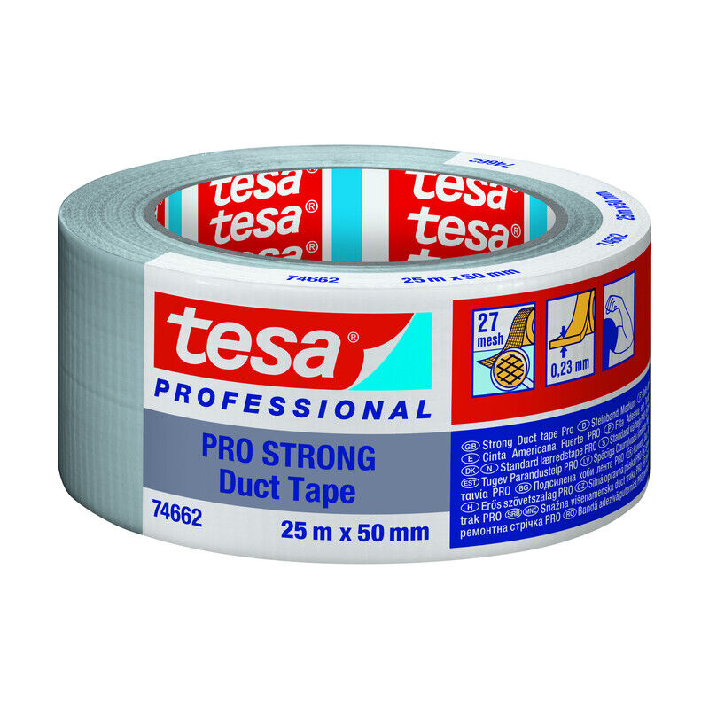 foto del prodotto tesa nastro americano extra power mm.50x25mt grigio. prezzo per 1 pezzo.