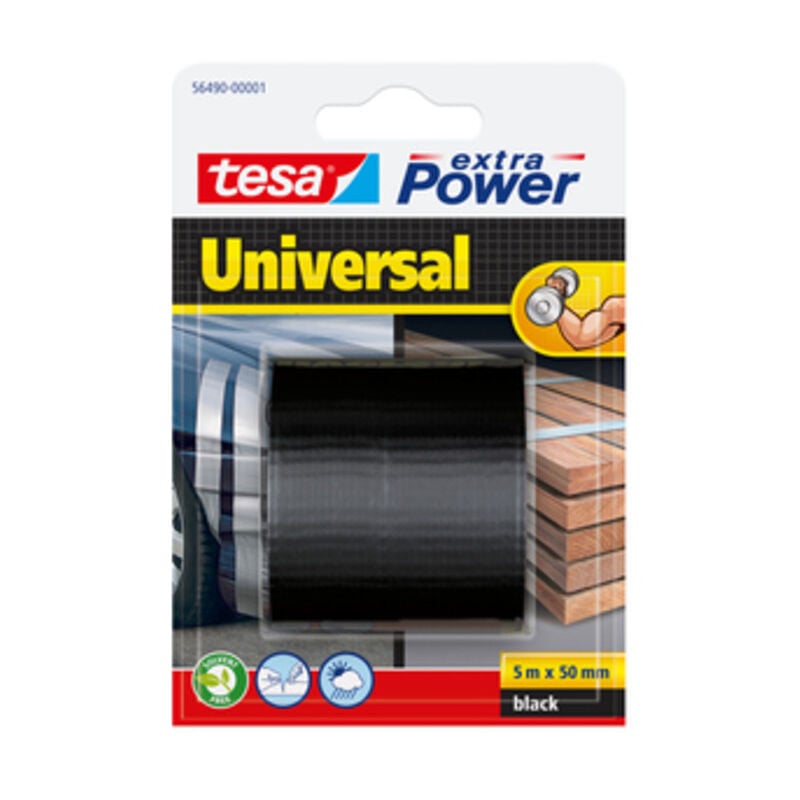 foto del prodotto tesa nastro americano extra power mm.50x5mt.nero. prezzo per 1 pezzo.