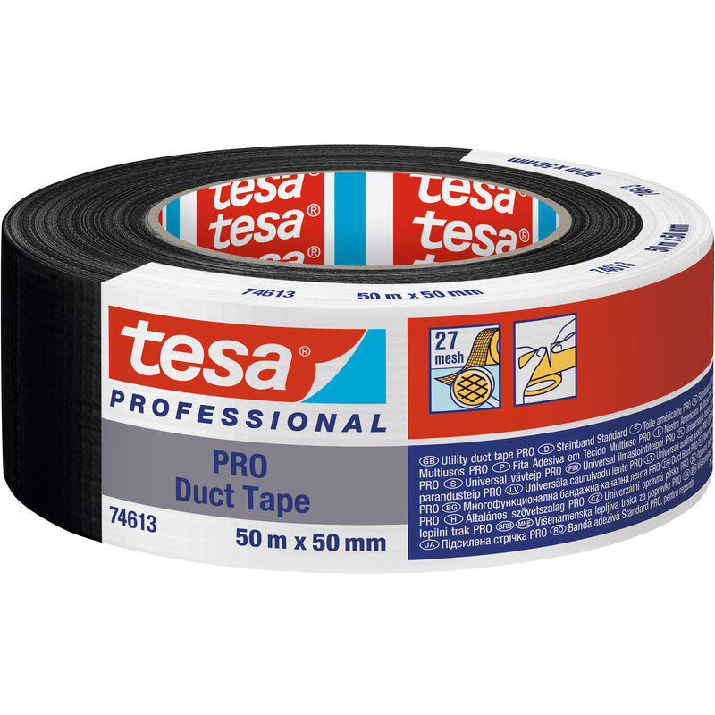 foto del prodotto tesa nastro americano pro mm.50x50mt nero