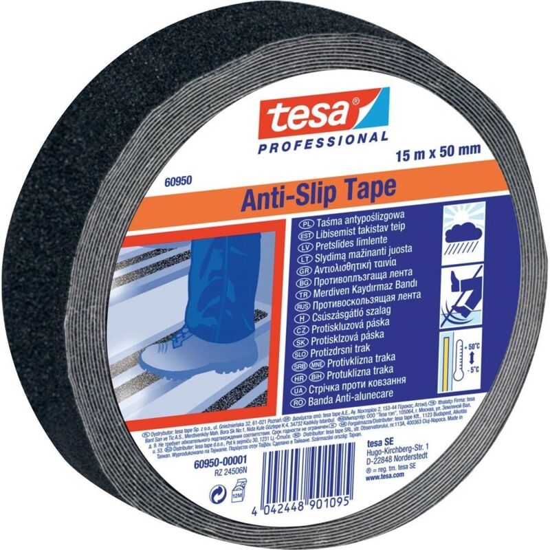 foto del prodotto tesa nastro antiscivolo antisdrucciolo 60950 15mx50 mm