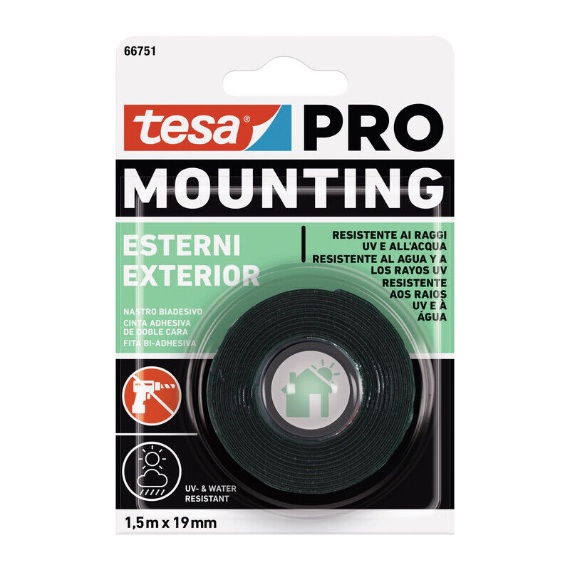 foto del prodotto tesa nastro biadesivo mounting pro est.mt.1,5x19mm.. prezzo per 1 pezzo.