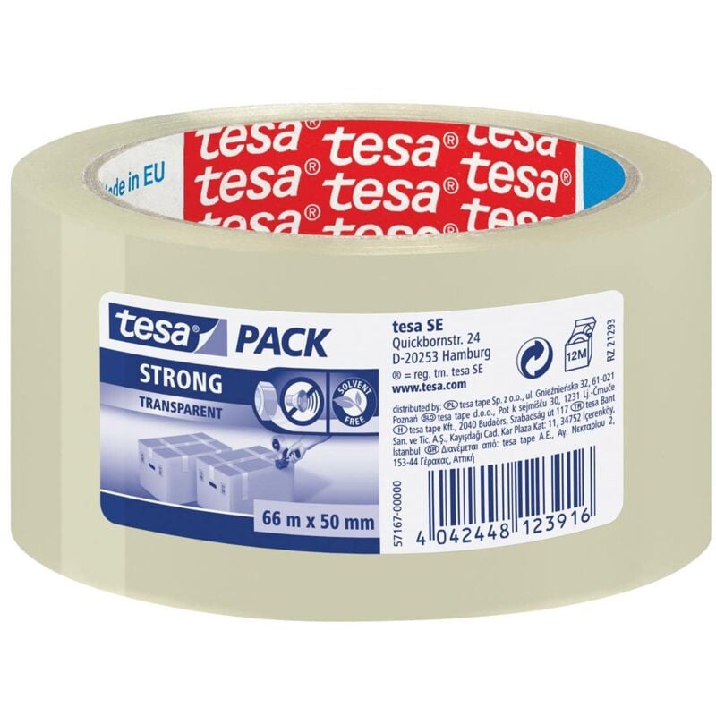 foto del prodotto tesa nastro di imballaggio pack 66m x 50mm trasparente 57167 6 