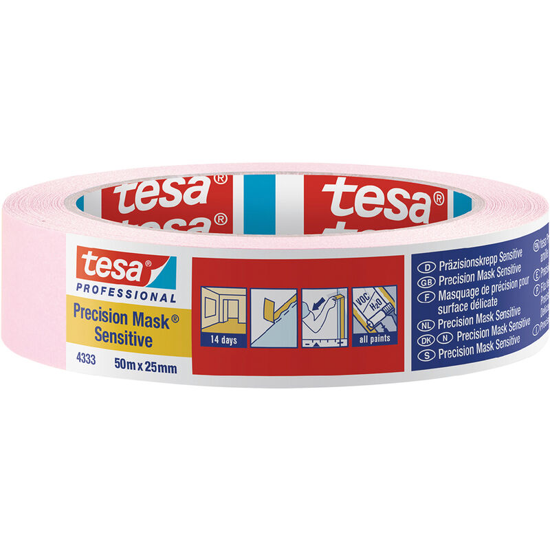 foto del prodotto tesa nastro per mascheratura precision mask sensitive mm 38 x mt. 50 colore rosa