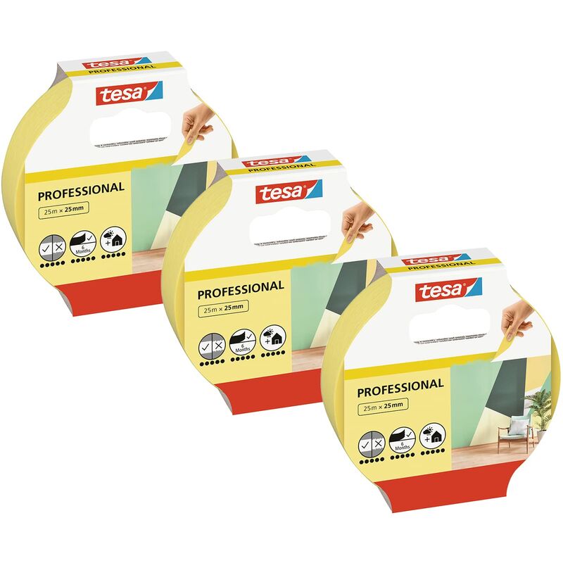foto del prodotto tesa nastro per mascherature professional nastro da pittura in sottile carta washi per mascherature precise durante la verniciatura per interni