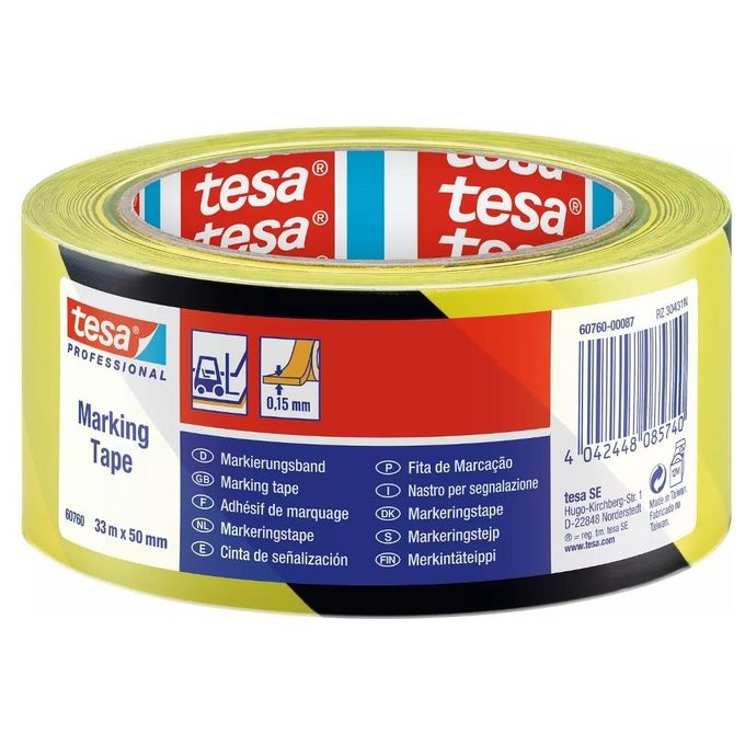 foto del prodotto tesa nastro segnale 33x50 ner gial 60760