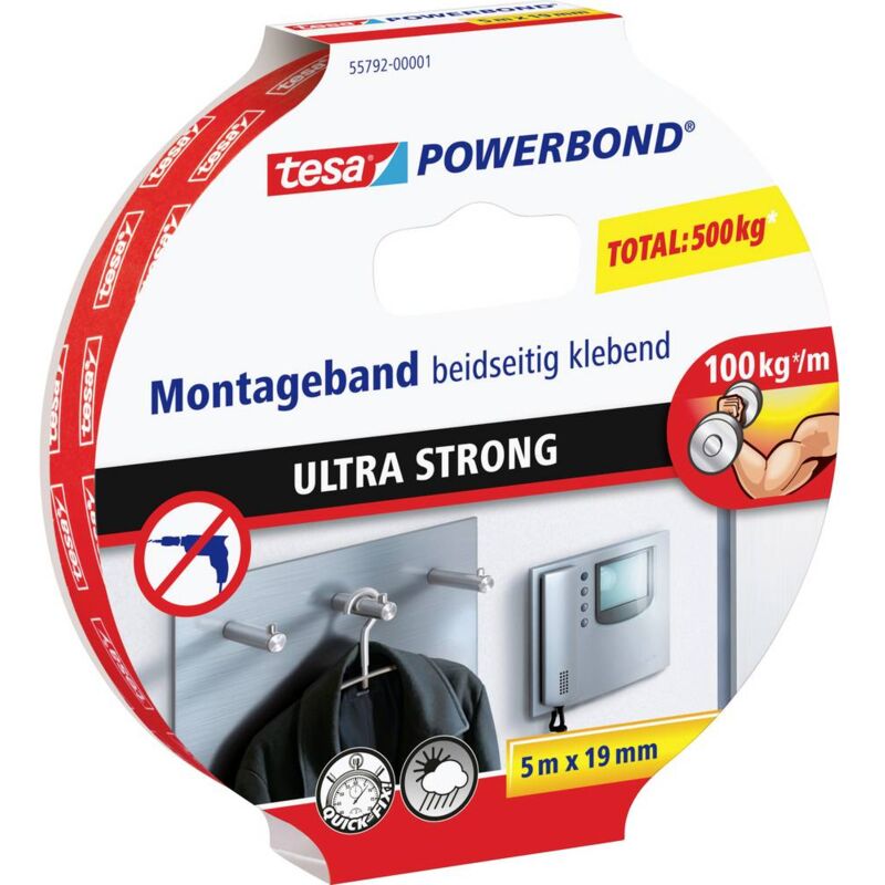 foto del prodotto tesa powerbond nastro per montaggio l x p 5000 mm x 19 mm 55792 01 contenuto 1 pacco