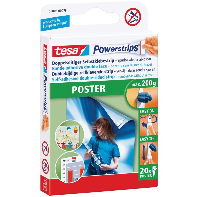 foto del prodotto tesa powerstrips poster 20x