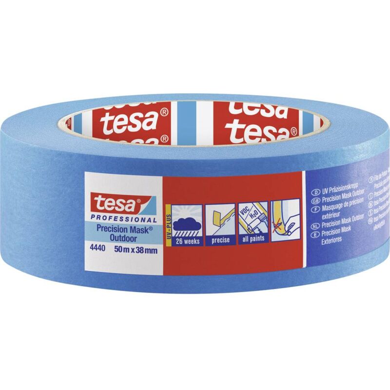 foto del prodotto tesa precision outdoor 04440 00003 00 nastro crespato professional blu l x l 50 m x 38 mm 1 pz.