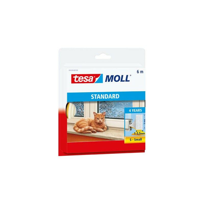 foto del prodotto tesa pvc profilo di tenuta 6m bianco 9 millimetri 5559 a 10 