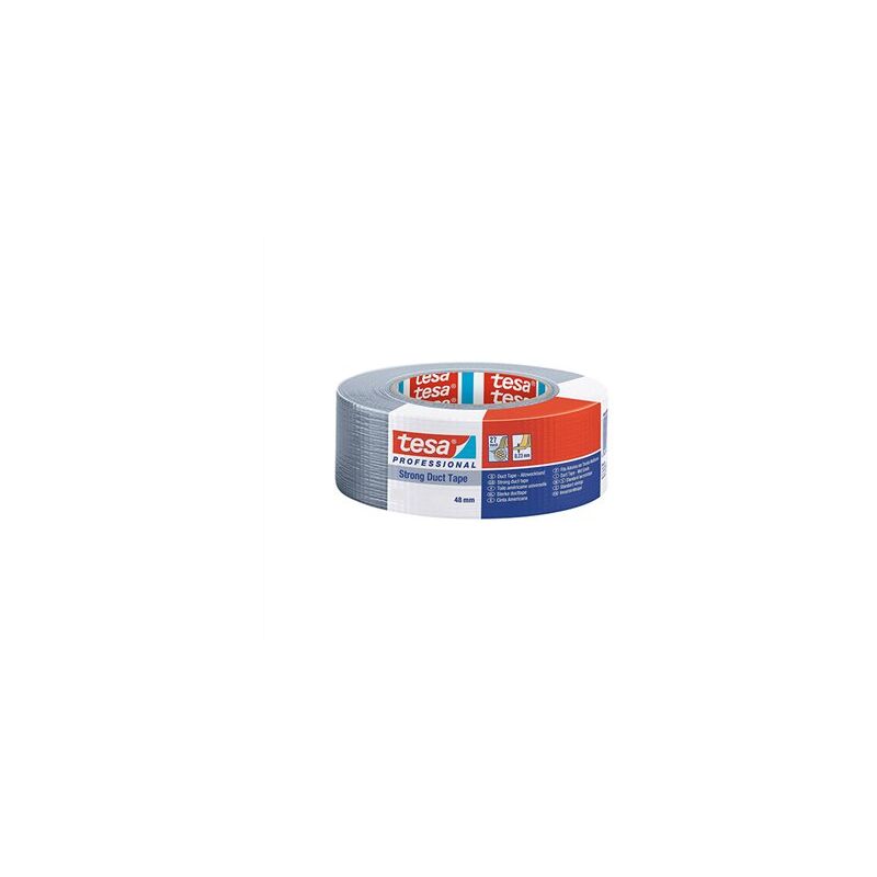 foto del prodotto tesa rotolo di nastro adesivo professionale argentato 25mt x50mm