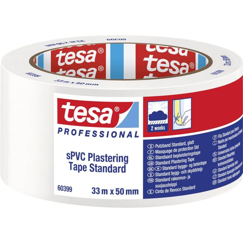 foto del prodotto tesa spvc 60399 00005 00 nastro goffrato professional bianco l x l 33 m x 50 mm 1 pz.