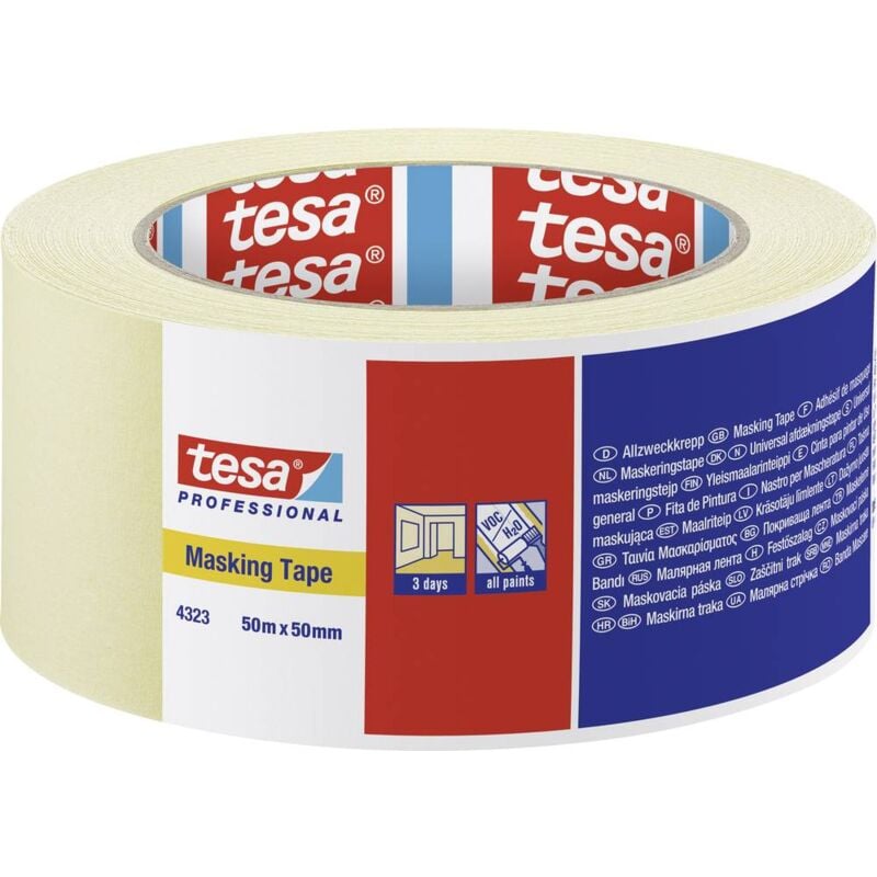 foto del prodotto tesa standard 04323 00044 00 nastro crespato krepp beige l x l 50 m x 50 mm 1 pz.